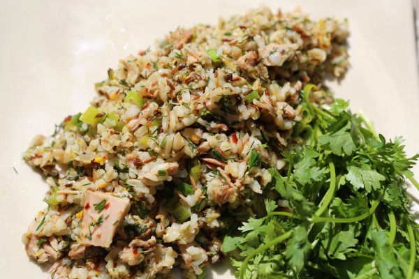 Spicy Tuna Brown Rice with a Citrus Crunch